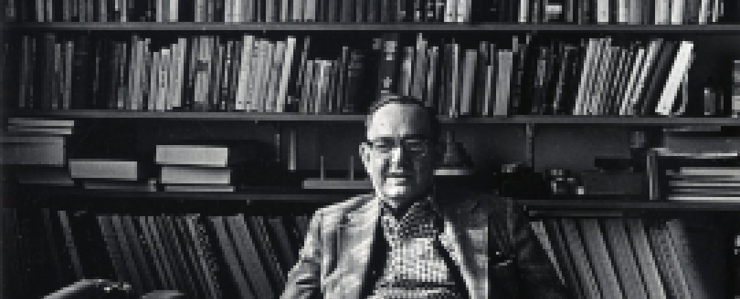 Herbert Simon in his office